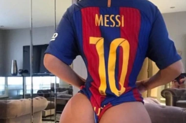 OBOŽAVA BARSU: Atraktivna Brazilka pokazala navijačima Reala seksi zadnjicu!