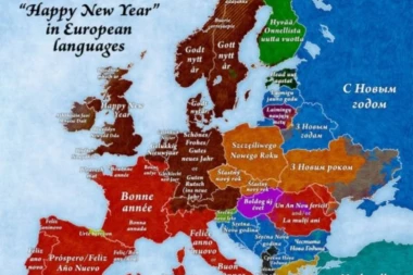 ODLIČNA MAPA: ČESTITAJTE NOVU GODINU NA SVIM EVROPSKIM JEZICIMA!