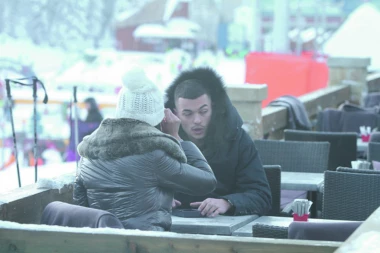 Radonjić sa devojkom na Kopu kročio u novu godinu