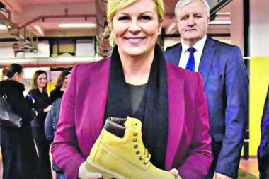 KOLINDA GAZI SRPSKE ŽRTVE: Šefica Hrvatske promoviše ustaške čizme