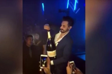 (VIDEO) KOJA LEGENDA! Ispao mu šampanjac od 34.000 EVRA!