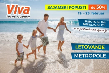 Ne propustite nedelju SAJAMSKIH POPUSTA u agenciji VIVA Travel!