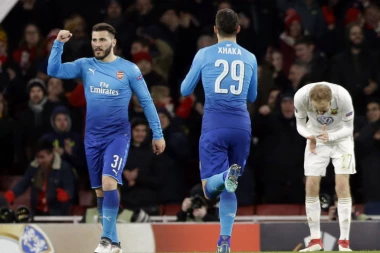 (VIDEO) KOLAŠINAC SPREČIO BRUKU: Arsenal, Milan, Dortmund, Bilbao, Salcburg i Marsej u osmini finala LE