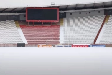 (VIDEO) SVE JE BELO: Ovako izgleda snežna "Marakana"