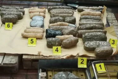 MEĐUNARODNA AKCIJA POLICIJE: U Crnoj Gori zaplenjeno dve tone hašiša