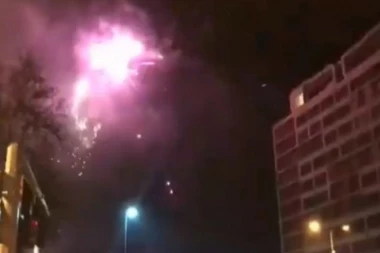 DERBI UVERTIRA U POLA NOĆI: Navijači Vojvodine vatrometom budili fudbalere Zvezde