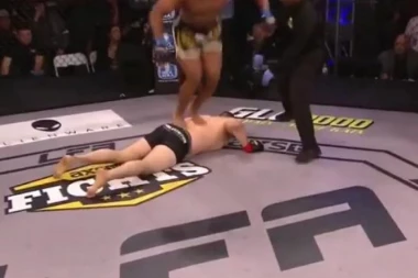 (VIDEO) Imao sreće više nego pameti: Pa se uživeo da je američki rvač, a ne MMA borac