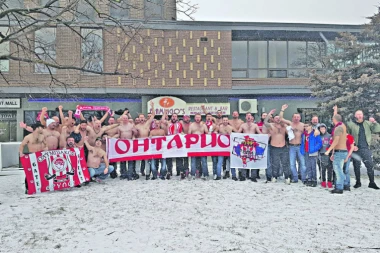 "Delije" slavile pobedu nad Partizano i u Kanadi: Huk sa "Marakane" otopio sneg,  derbi ugrejao "delije" u Ontariju