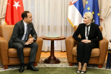 Mihajlovićeva sa ambasadorom Turske