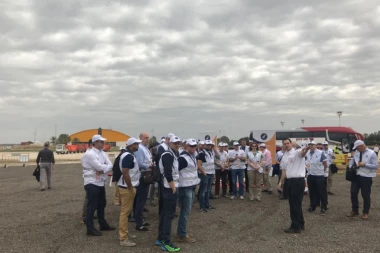 (FOTO) Predstavnici Aerodroma Nikola Tesla Beograd na pokaznoj vežbi u Tel Avivu