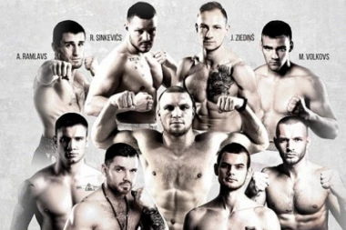 Adrenalinska noć borbe uživo iz Letonije