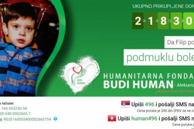 POMOZIMO MALOM FILIPU U BORBI SA OPAKOM BOLEŠĆU: Roditeljima za lečenje potrebno 40.000 evra!