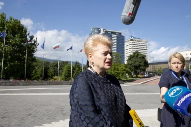 Predsednica Litvanije uz navijače Žalgirisa