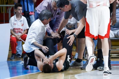 (FOTO) PARTIZAN U PROBLEMU: Marinković povređen!