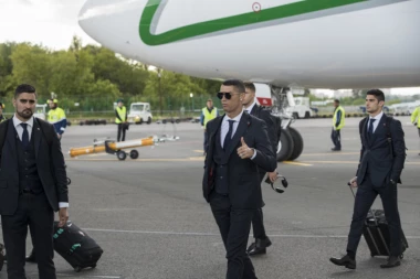 (VIDEO) RONALDO DOČEKAN POGAČOM I SOLJU: Portugalci stigli u Rusiju