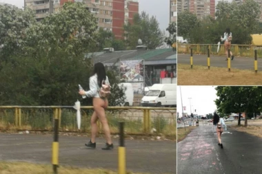 (FOTO) E TAKO SE ŠETA GRADOM! Ova devojka IZNENADILA prolaznike, a najviše MUŠKARCE!