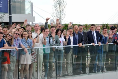 Članovi ruskog hora "Aleksandrov" obišli "Beograd na vodi"