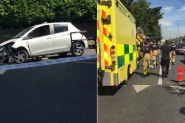 (FOTO) HAOS U DABLINU: Uleteo automobilom među pešake!