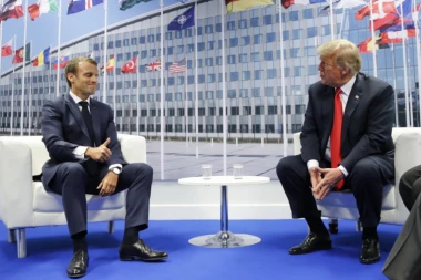 MAKRON ŠTITI MERKELOVU: Ne slažem se s Trampovom kritikom Nemačkoj zbog Rusije