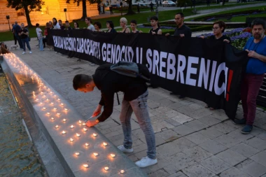 ANTISRPSKA PROPAGANDA U CENTRU BEOGRADA