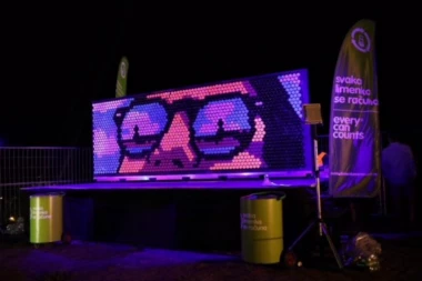 Posetioci EXITA napravili mural od limenki!