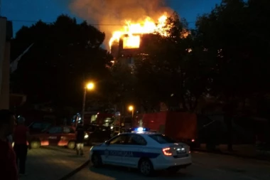 (FOTO) HOTELU NIJE BILO SPASA! 17 vatrogasaca gasilo požar u Niškoj Banji