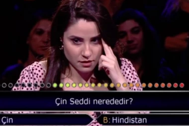 (VIDEO) SMEJE JOJ SE CEO SVET: Na pitanju gde je Kineski zid Turkinja POTROŠILA DVA DŽOKERA!