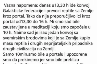 (FOTO) AL SU JAKE DROGE! Status o reptilima, Galaktičkoj federaciji i još mnogo toga?!