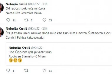 NEBOJŠA KRSTIĆ, TVITER POETA!
