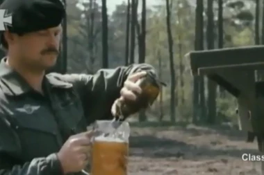 (VIDEO) URNEBESNO! Nemci imaju "NOVU METODU" za testiranje tenkova i to pomoću PIVA!