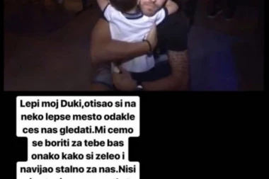 (FOTO) Dirljiv oproštaj fudbalera Partizana od malog Dušana Todorovića