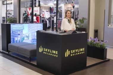 Skyline Belgrade pop-up corner u tržnom centru Ušće