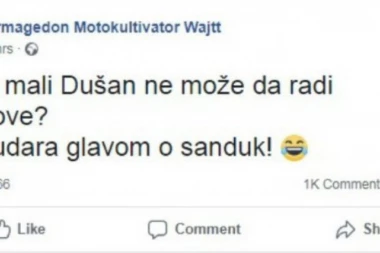 MONSTRUME, GDE ĆE TI DUŠA?! Pisao BOLESNE viceve o malom preminulom DUKIJU, pa se BIZARNO izvinio!
