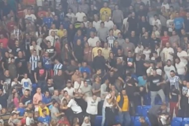 (VIDEO) SKANDAL U PODGORICI: Velika tuča, navijači leteli preko tribina uz povike "Ubij cigana"