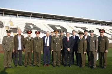 Delegacija oružanih snaga Ruske Federacije u poseti FK Partizan
