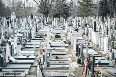 Užas! Mladić (20) divljao na groblju u Subotici: Rušio spomenike i lomio krstače!
