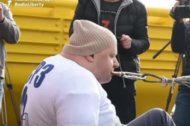 (VIDEO) Ukrajinac zubima vukao brod težak 614 tona