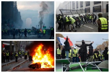 Na protestima u Parizu povređene 24 osobe, pet policajaca!