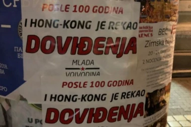 "Posle 100 godina i Hon Kong je rekao doviđenja": Vojvođanski separatisti izlepili besramne plakate