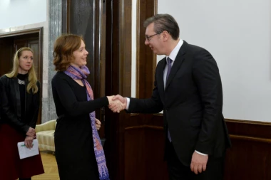 (FOTO) Visoka italijanska zvaničnica razgovarala sa Vučićem u Beogradu