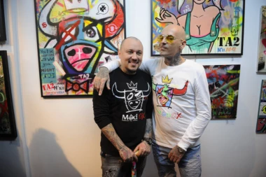 Damir i Vule otvorili izložbu u Kulturnom centru Čukarica: Ulična umetnost oduševila Beograđane!