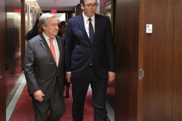Sastanak Vučića i Gutereša: U Njujorku u četiri oka razgovarali o potezima Prištine