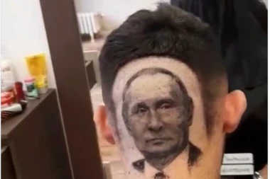 Ovaj Novosađanin baš gotivi Putina: Toliko da je napravio frizuru sa njegovim likom