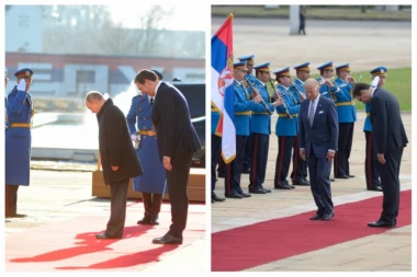 (VIDEO) Dubok naklon za srpsku trobojku: Putin pokazao Bajdenu kako se poštuje domaćin