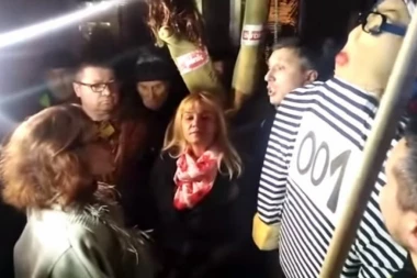 (VIDEO) Olivera Zekić ispred REM objasnila Obradoviću: Hitleru, produži dalje!