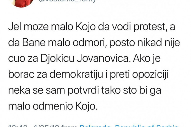 Vesna Pešić poručila Banetu Trifunoviću da se skloni i prepusti svoje mesto pametnijima!