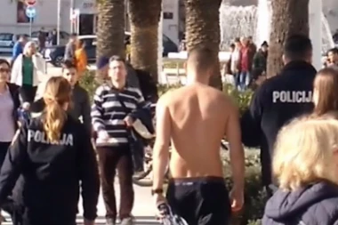 "IPAK JE ON ČETNIK" - Hrvati pomagali, ali i provocirali Zvezdinog golmana koji je skočio u more!