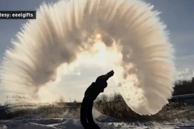 (VIDEO) Znate li šta je "hladan izazov"? Kad se ledeno i vrelo dodirnu nastaje magija!