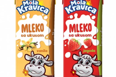 Novo Moja Kravica mleko sa ukusom: Jagoda ili vanila - koji je tvoj izbor?