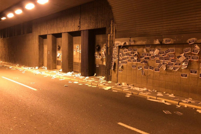 (FOTO) Vesić: Ðilasove pristalice napale radnike čistoće u tunelu!